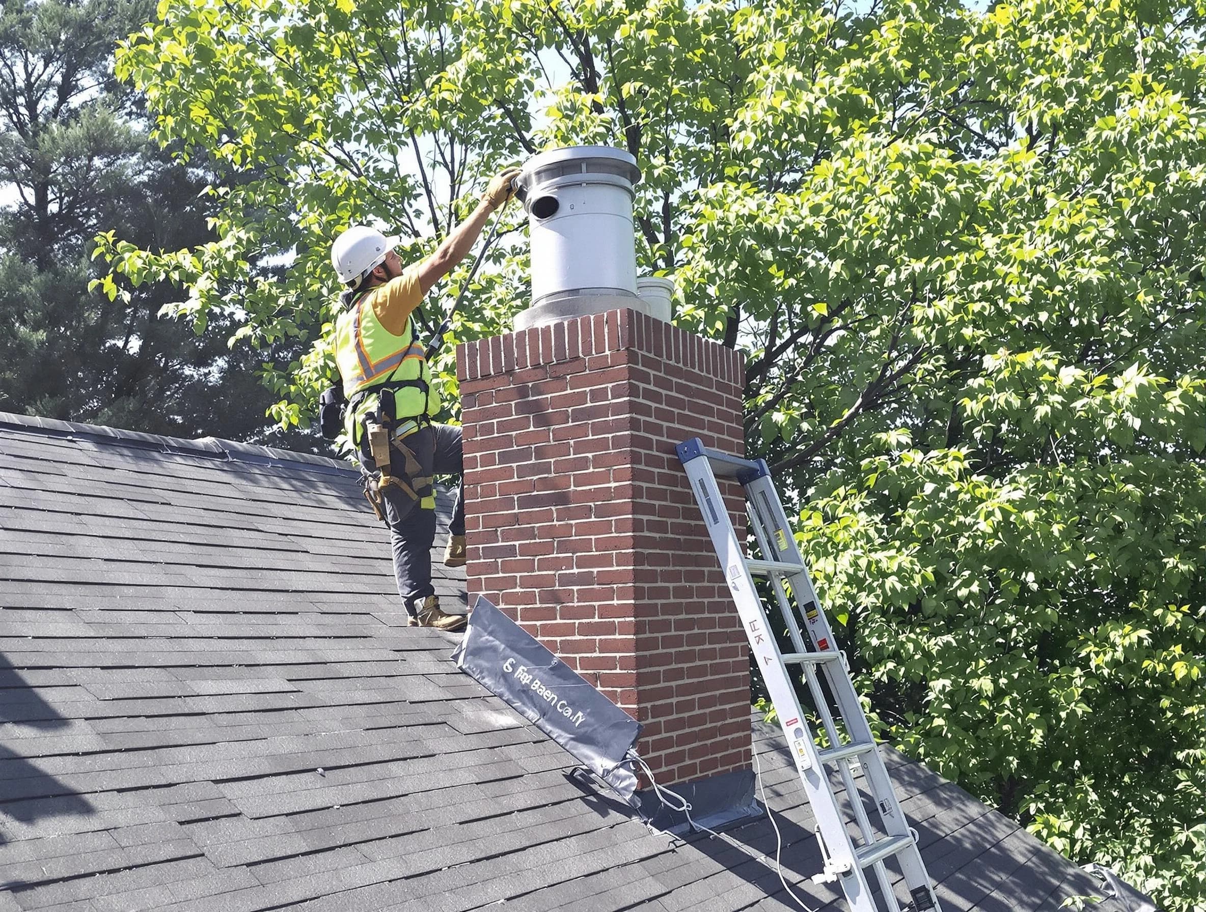 Chimney liner inspection by Fitchburg Chimney Sweep in Fitchburg, MA