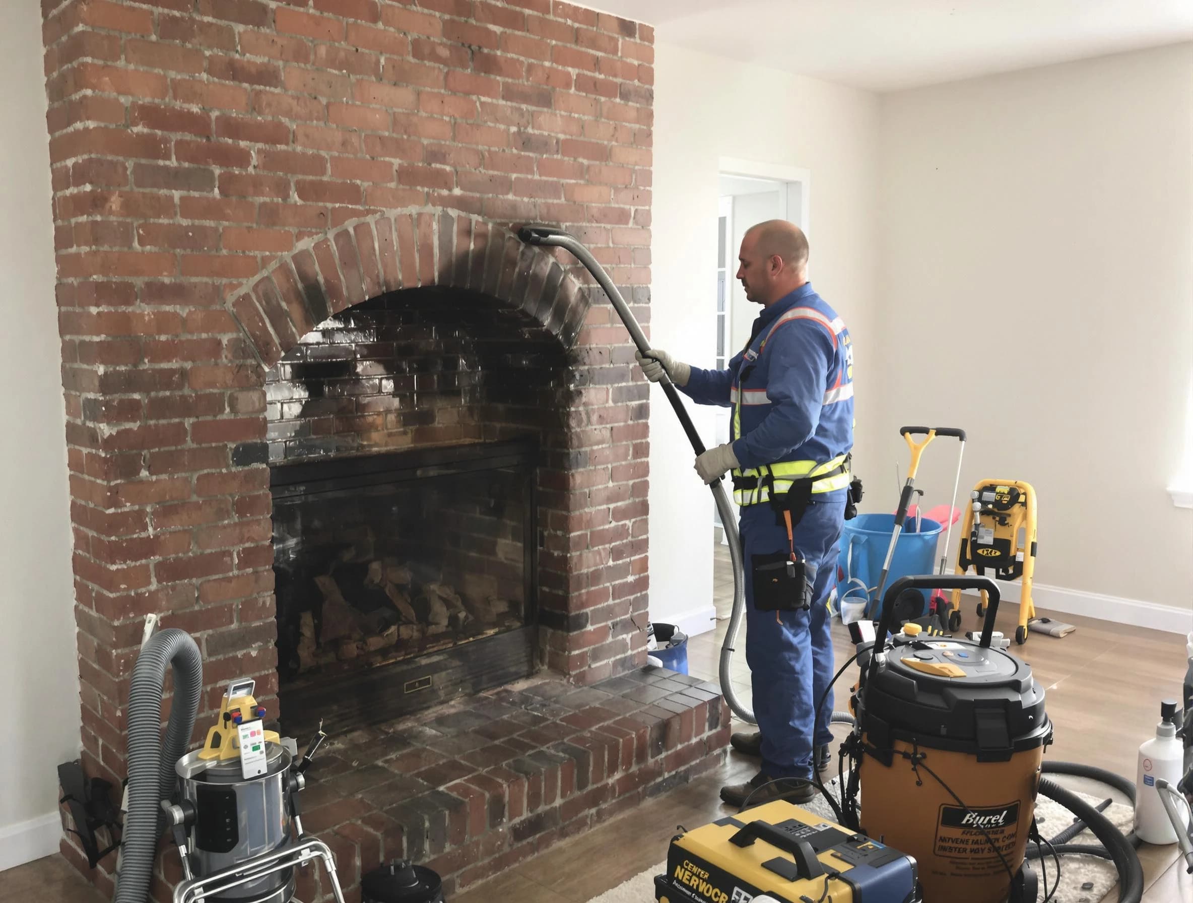 Fitchburg Chimney Sweep expert performing detailed chimney sweep in Fitchburg, MA