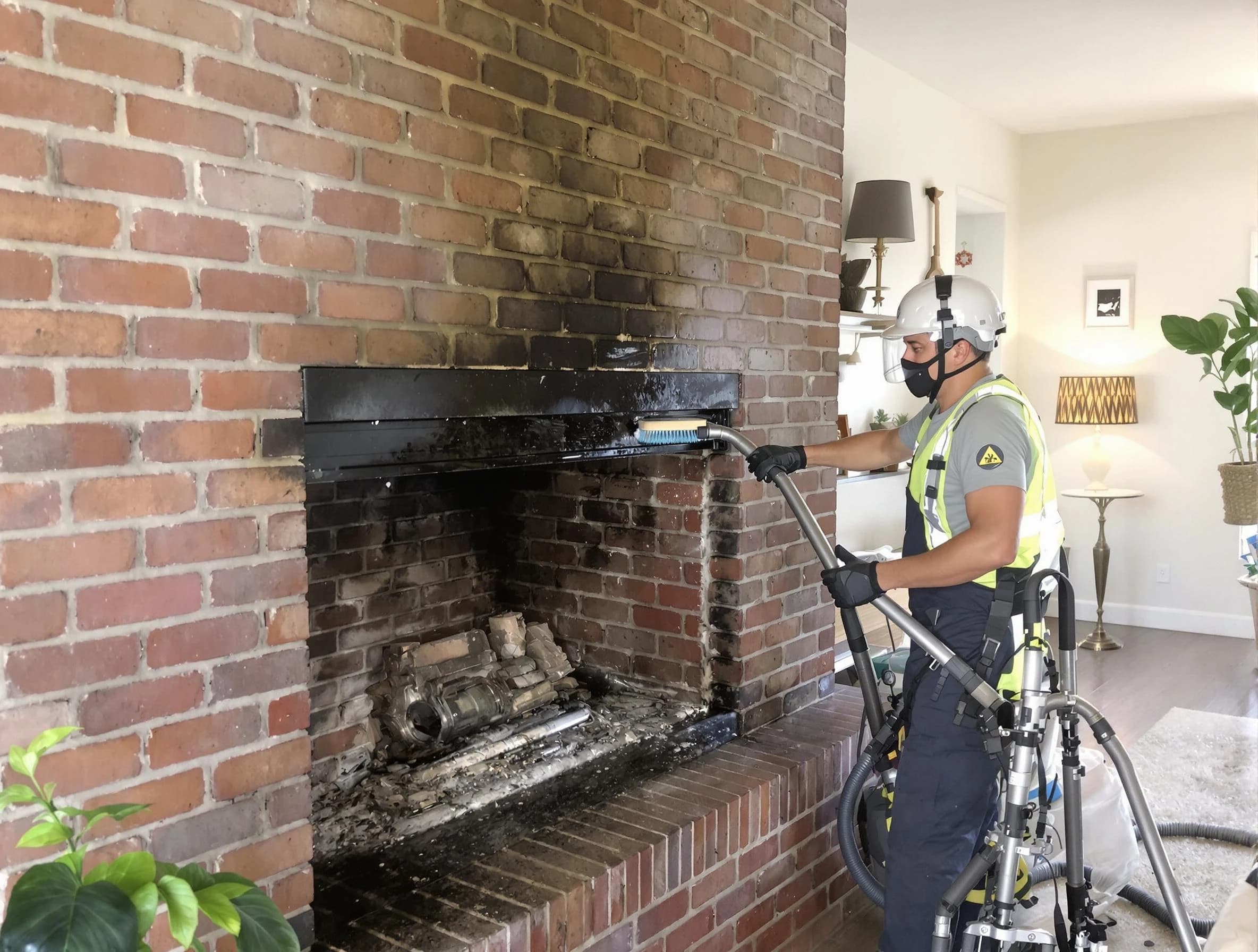 Fitchburg Chimney Sweep providing fireplace cleaning services in Fitchburg, MA