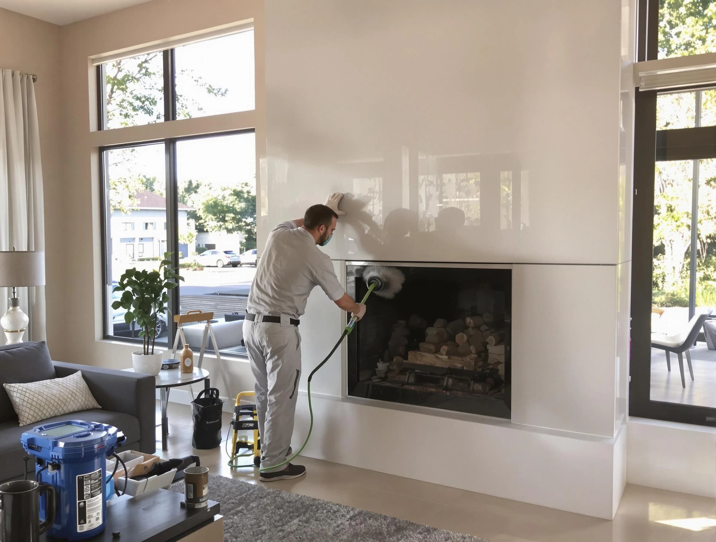 Fitchburg Chimney Sweep performing thorough soot removal in Fitchburg, MA