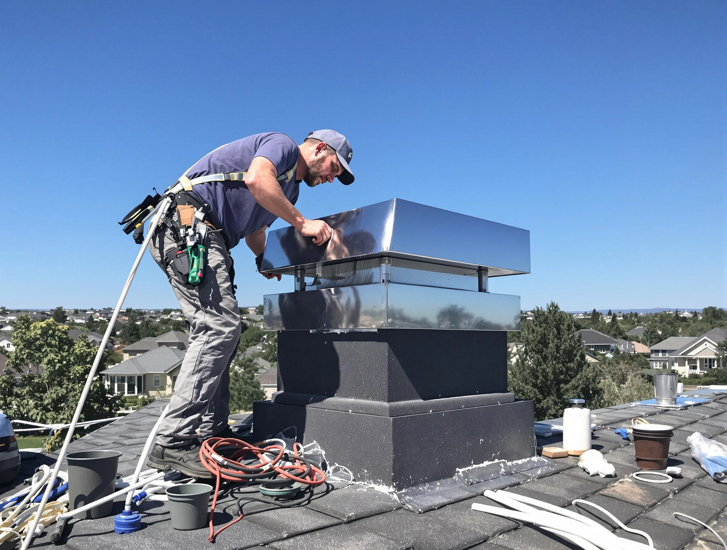 Chimney Cap Services service in Fitchburg, MA