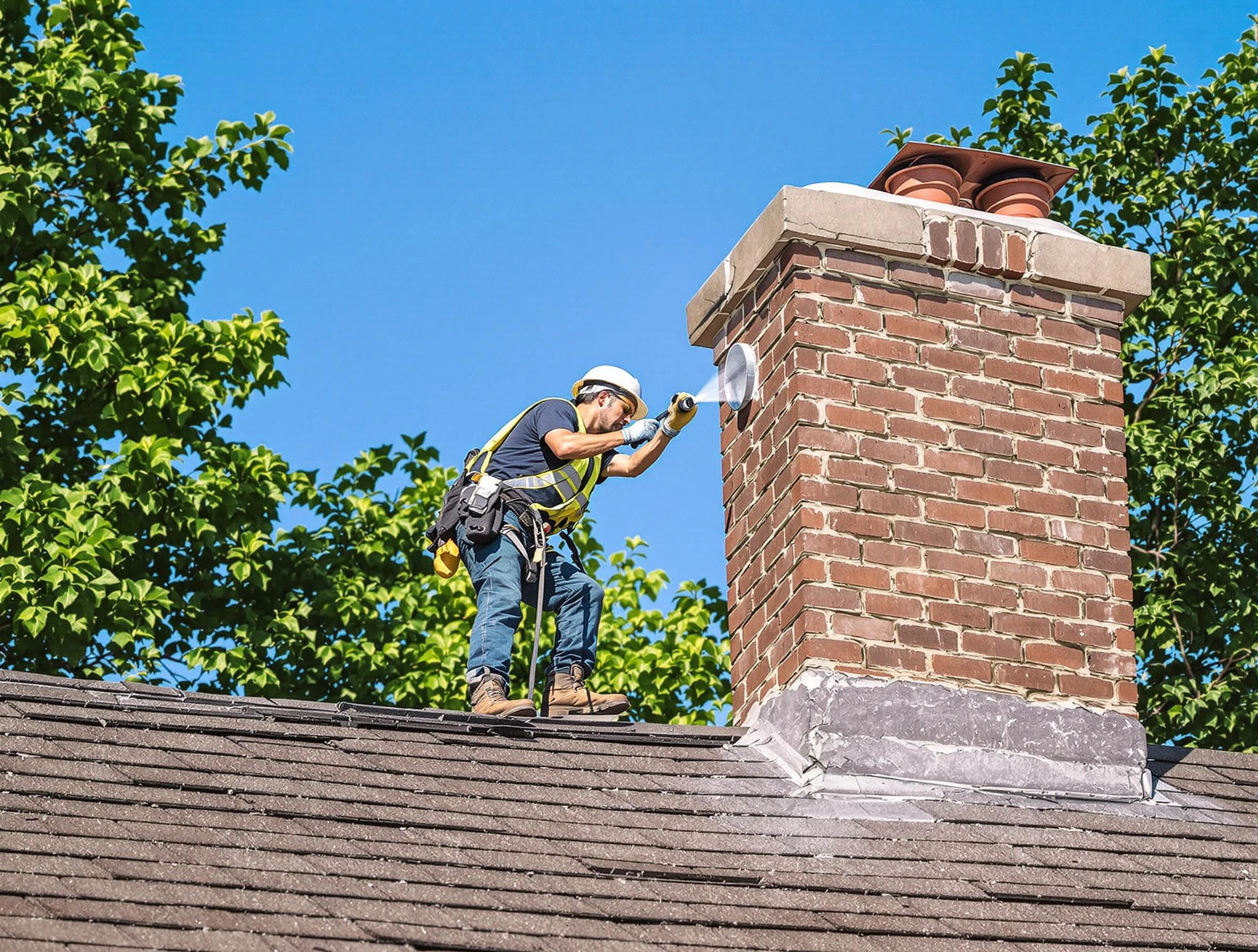 Fitchburg Chimney Sweep performing an inspection with advanced tools in Fitchburg, MA