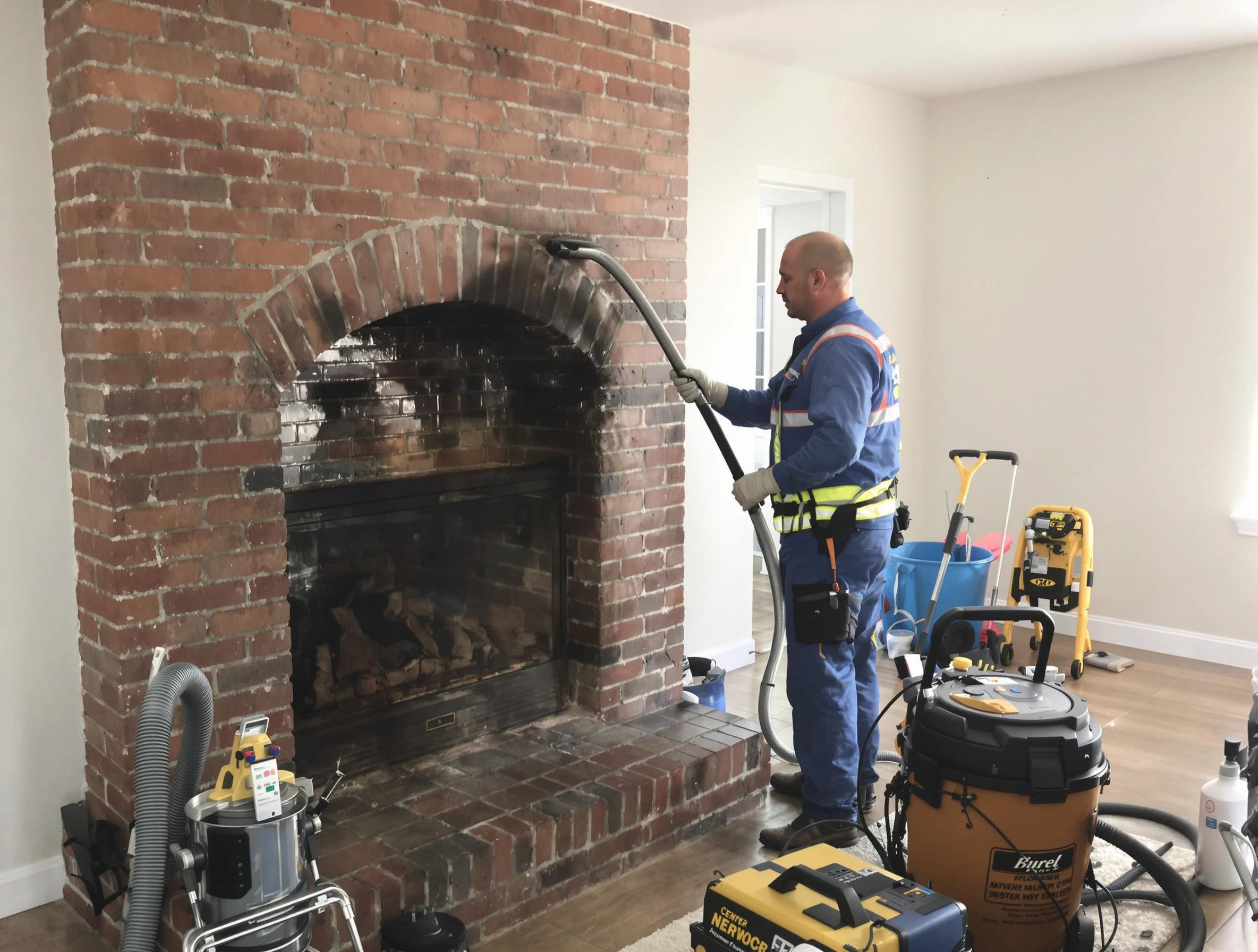 Fitchburg Chimney Sweep expert performing detailed chimney sweep in Fitchburg, MA